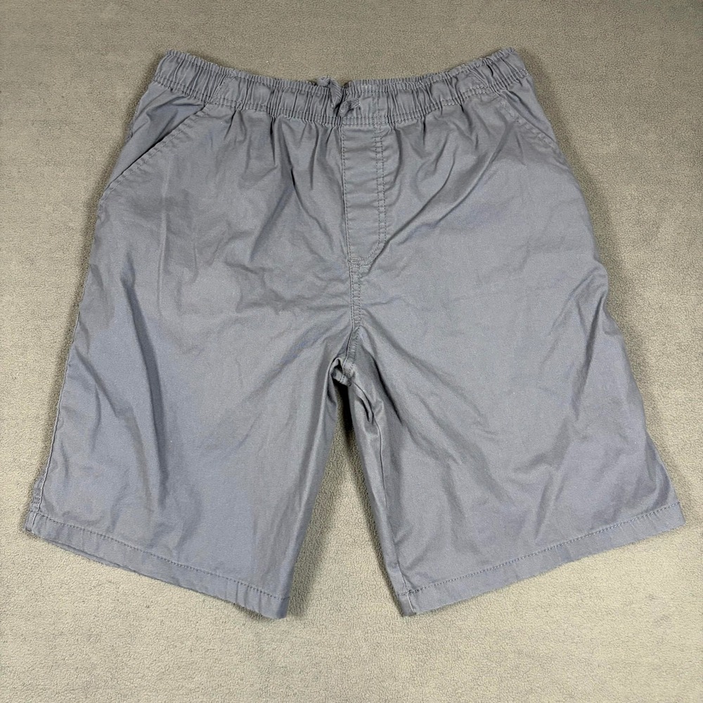 Wonder Nation Shorts Boys XXL (18) Gray Elastic Waist Pull On